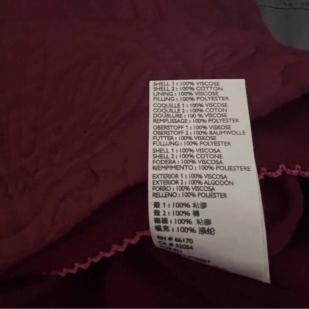 Anthropologie Maeve Burgundy Red Floral Textured Beatrice Quilted Mini Skirt - Picture 13 of 13